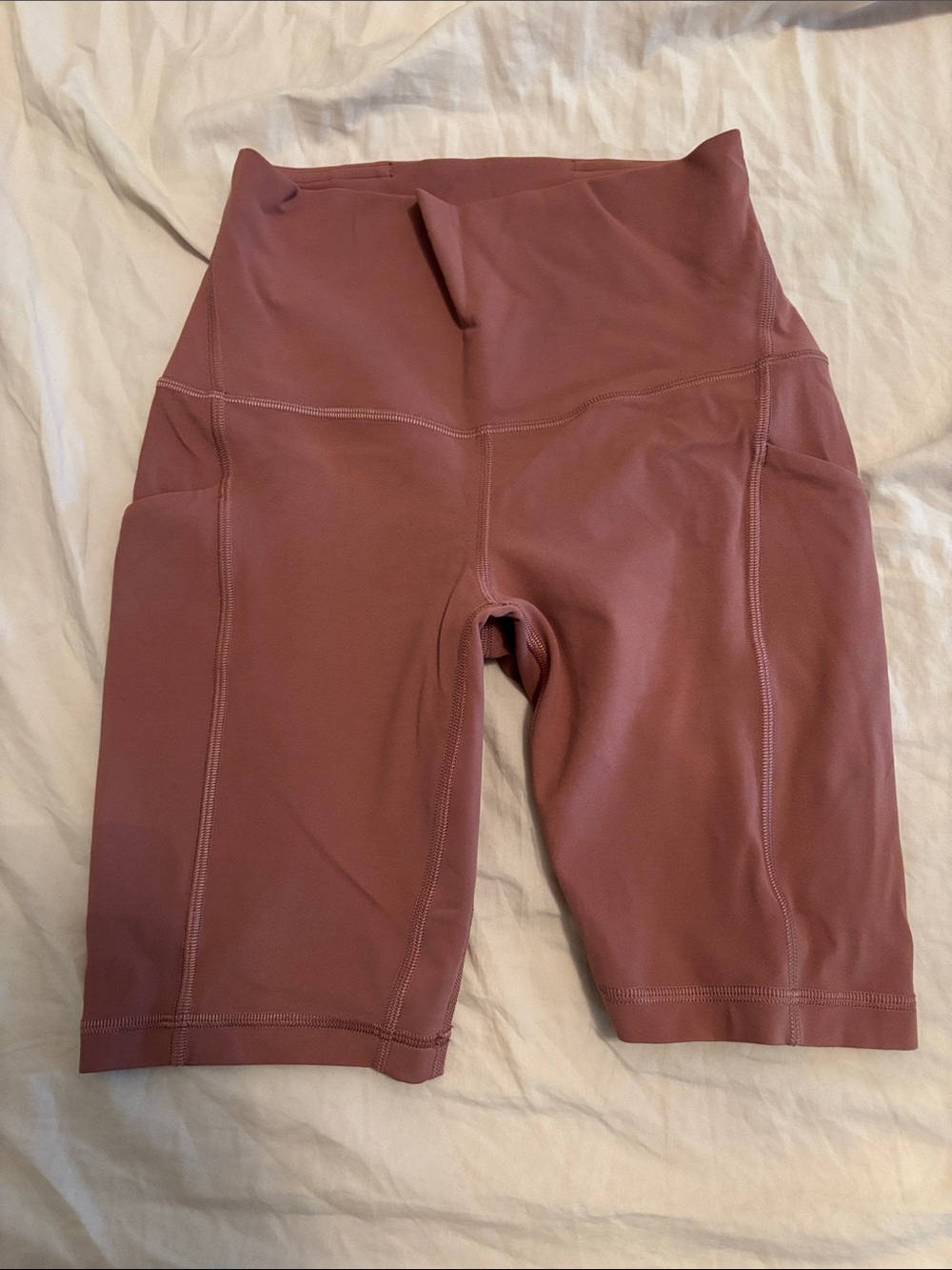lululemon athletica Dusty Rose High-Rise Bike Shorts with Pockets